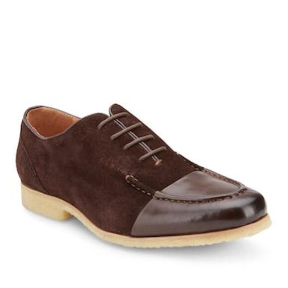 Vintage Foundry Men\'s the Basalt Suede Oxford, Brown, Size 11